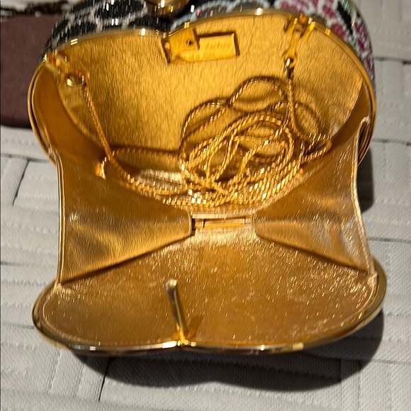 Judith Lieber  VINTAGE EUC Floral Heart Clutch - Picture 9 of 15